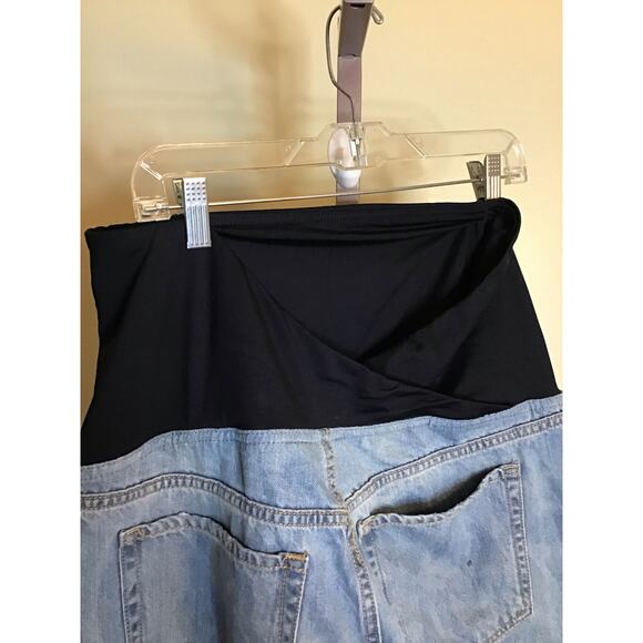 Isabel Maternity Women Jeans Sz 14 Blue Med. Wash Over the Belly Boyfriend NWOT - Picture 5 of 8